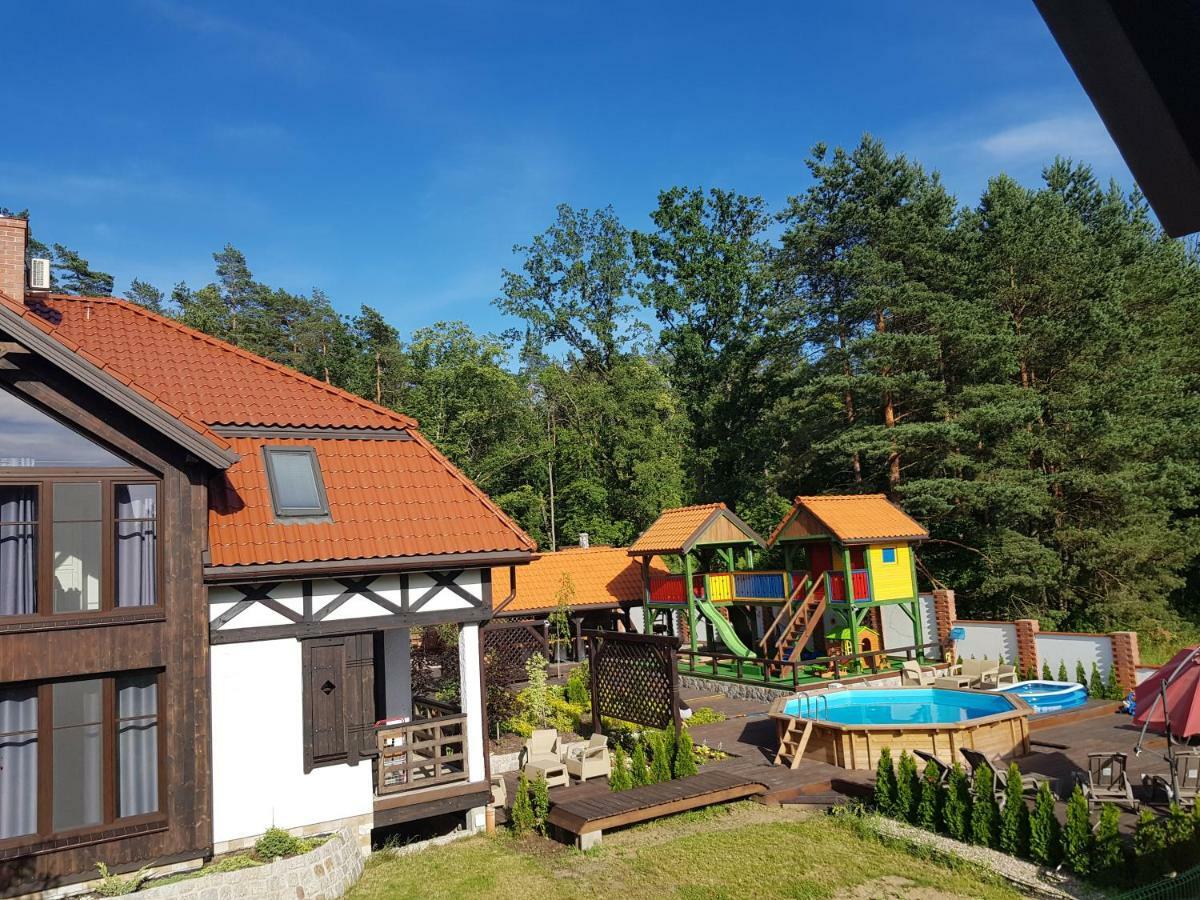 Ferienwohnung Dwor U Papuga Ruciane-Nida Exterior foto